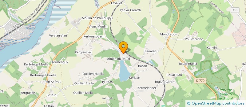 localisation de l'entreprise SCI DU ROUAL  DIRINON