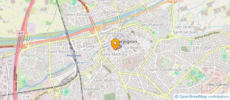 localisation de l'entreprise SCI DU ROUBE  PERPIGNAN