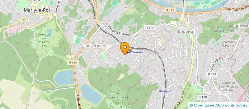 localisation de l'entreprise SCI DU ROUCAS COSTE BRIGADE  LOUVECIENNES