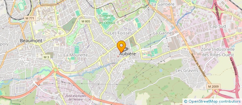 localisation de l'entreprise SCI DU ROUDET  AUBIERE