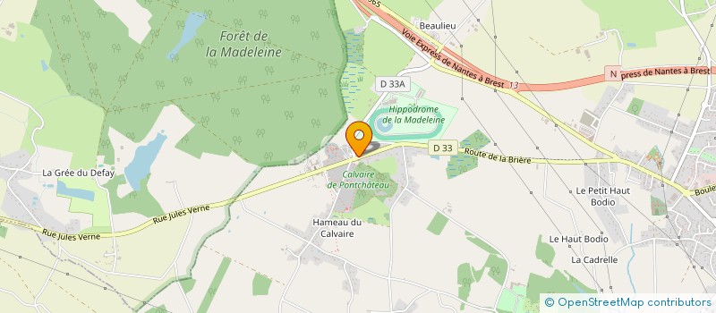 localisation de l'entreprise SCI DU ROUE  PONTCHATEAU