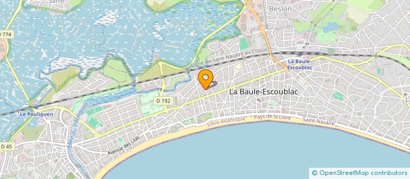 localisation de l'entreprise SCI DU ROUERGUE  LA BAULE-ESCOUBLAC