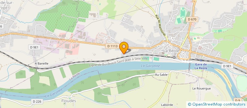 localisation de l'entreprise SCI DU ROUERGUE  LA REOLE