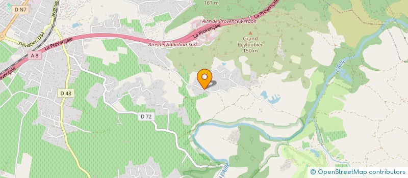 localisation de l'entreprise SCI DU ROUET  VIDAUBAN