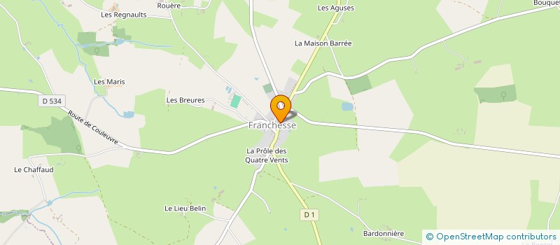 localisation de l'entreprise SCI DU ROUETTON à FRANCHESSE