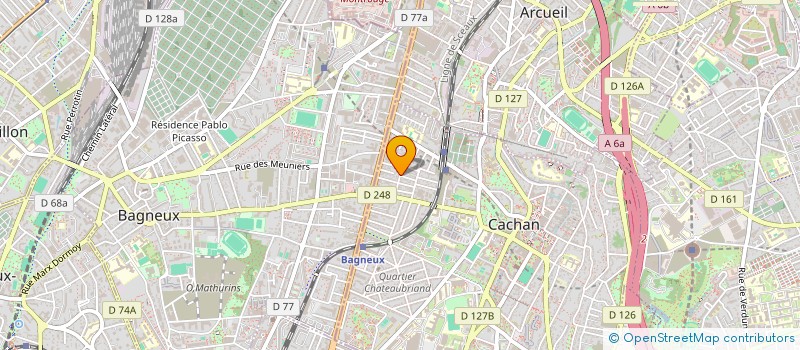 localisation de l'entreprise SCI DU ROUGE BONNIER  CACHAN