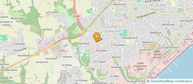 localisation de l'entreprise SCI DU ROUGE GORGE  BREST