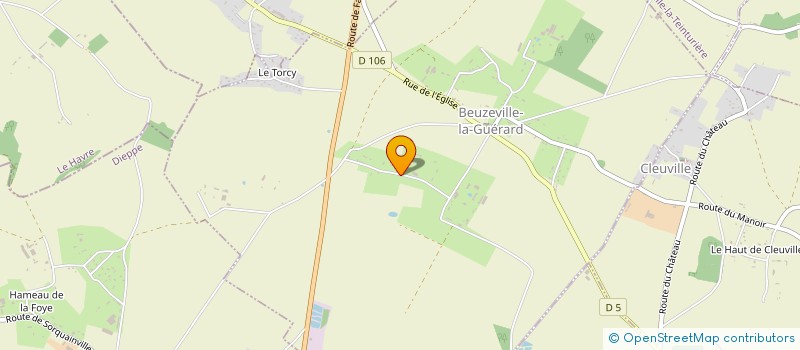 localisation de l'entreprise SCI DU ROUGEMONT  BEUZEVILLE-LA-GUERARD