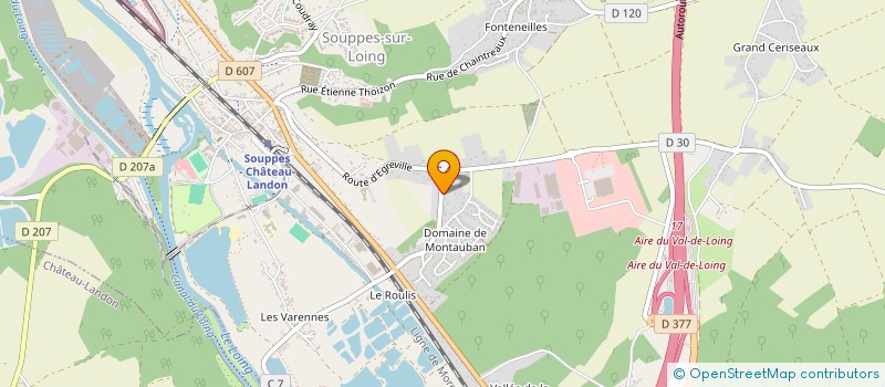 localisation de l'entreprise SCI DU ROULIS 32  SOUPPES-SUR-LOING