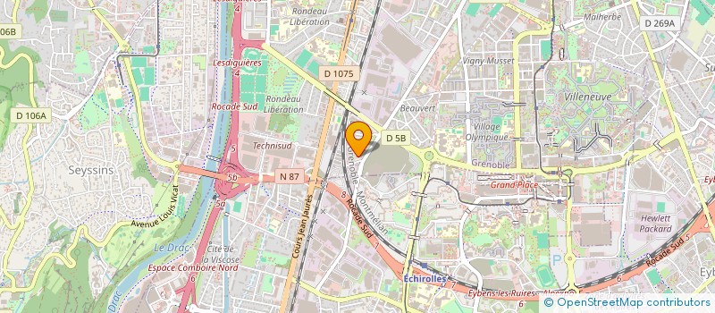 localisation de l'entreprise SCI DU ROUSSILLON  GRENOBLE