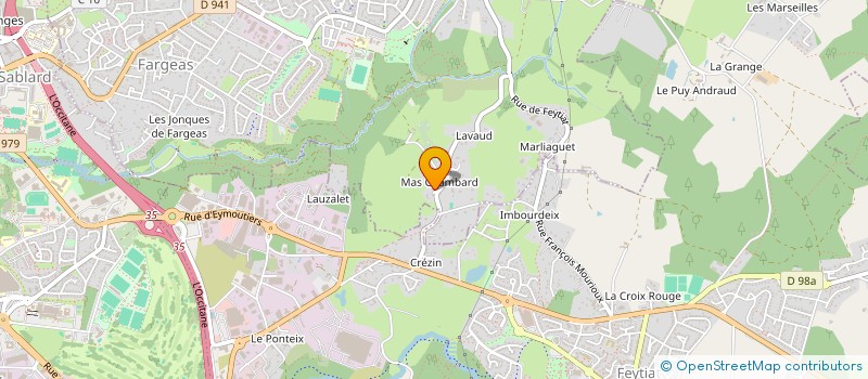localisation de l'entreprise SCI DU ROUVEIX à PANAZOL