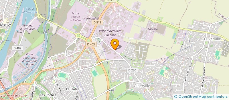 localisation de l'entreprise SCI DU ROUVRAY  BIEVILLE-BEUVILLE