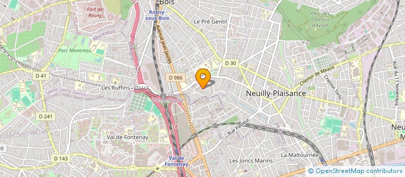 localisation de l'entreprise SCI DU ROY  ROSNY-SOUS-BOIS