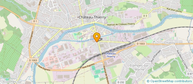 localisation de l'entreprise SCI DU ROY à CHATEAU-THIERRY