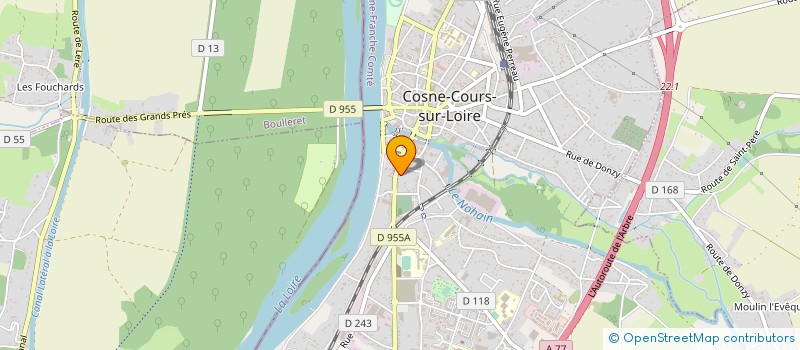 localisation de l'entreprise SCI DU ROY HARTUR à COSNE-COURS-SUR-LOIRE