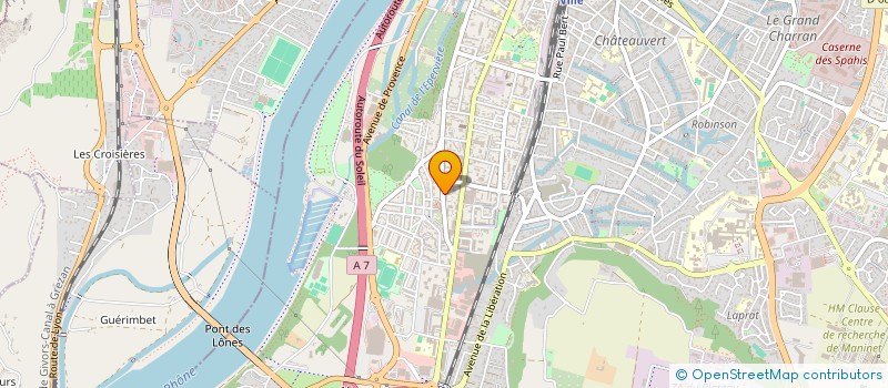 localisation de l'entreprise SCI DU ROYANS  VALENCE