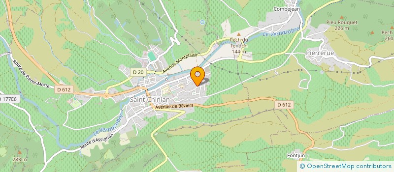 localisation de l'entreprise SCI DU ROYAUME DE SKY  SAINT-CHINIAN