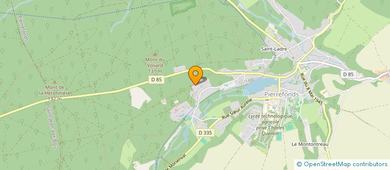 localisation de l'entreprise SCI DU RU DES PLANCHETTES  PIERREFONDS