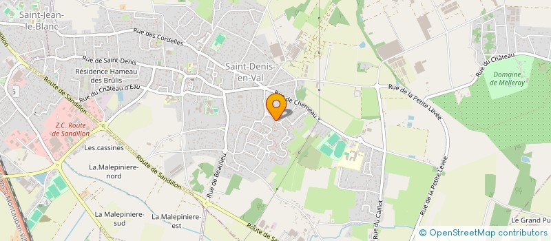 localisation de l'entreprise SCI DU RUBIS à SAINT-DENIS-EN-VAL