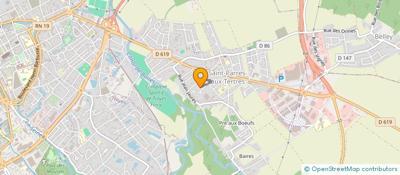 localisation de l'entreprise SCI DU RUCHER  SAINT-PARRES-AUX-TERTRES