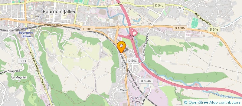 localisation de l'entreprise SCI DU RUFFIEU  NIVOLAS-VERMELLE