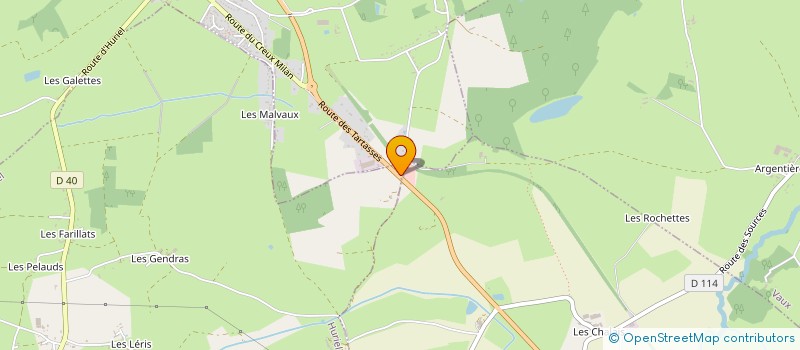 localisation de l'entreprise SCI DU RUISSEAU 03 à LA CHAPELAUDE