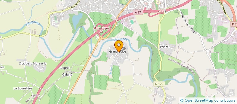 localisation de l'entreprise SCI DU RUISSEAU  MURS-ERIGNE