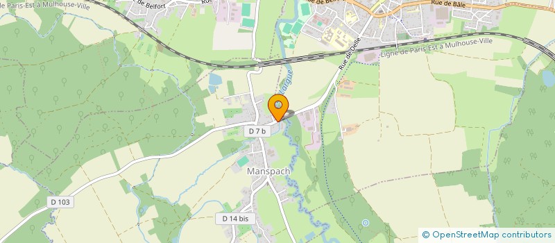 localisation de l'entreprise SCI DU RUISSEAU  MANSPACH