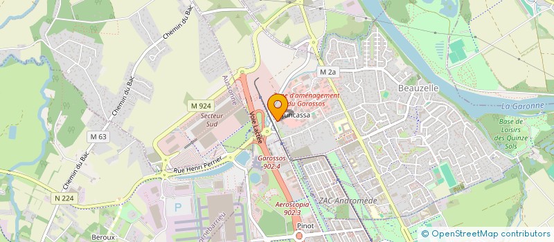 localisation de l'entreprise SCI DU RUISSEAU  BEAUZELLE