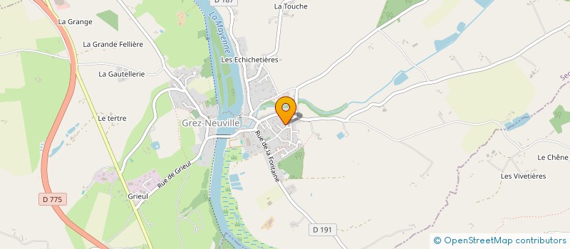 localisation de l'entreprise SCI DU RUISSEAU  GREZ-NEUVILLE