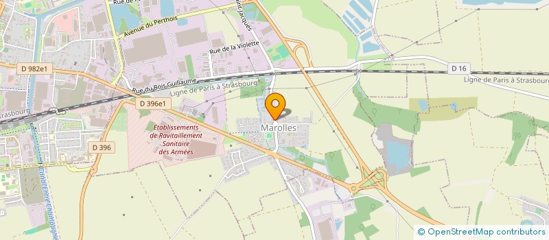 localisation de l'entreprise SCI DU RUISSEAU  MAROLLES