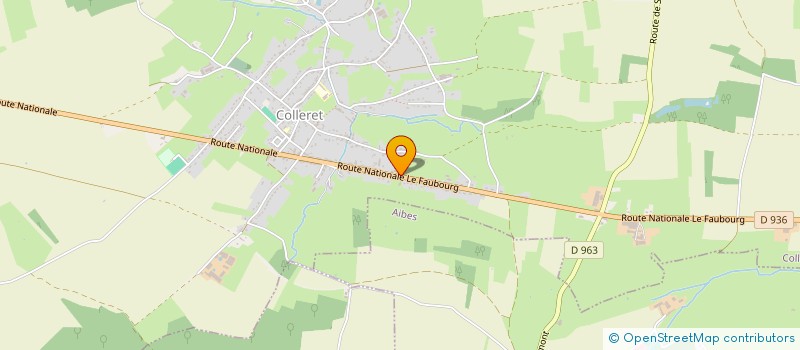 localisation de l'entreprise SCI DU RUISSEAU  COLLERET