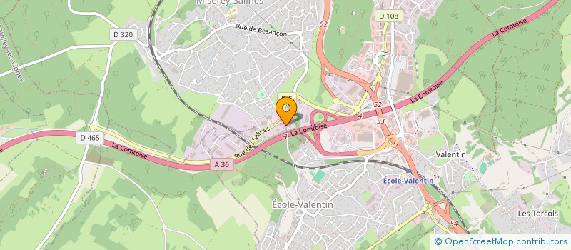 localisation de l'entreprise SCI DU RUISSEAU  ECOLE-VALENTIN