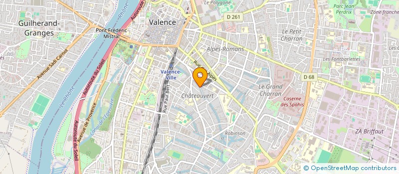 localisation de l'entreprise SCI DU RUISSEAU à VALENCE