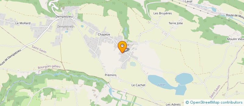 localisation de l'entreprise SCI DU RUISSEAU à SAINT-SAVIN