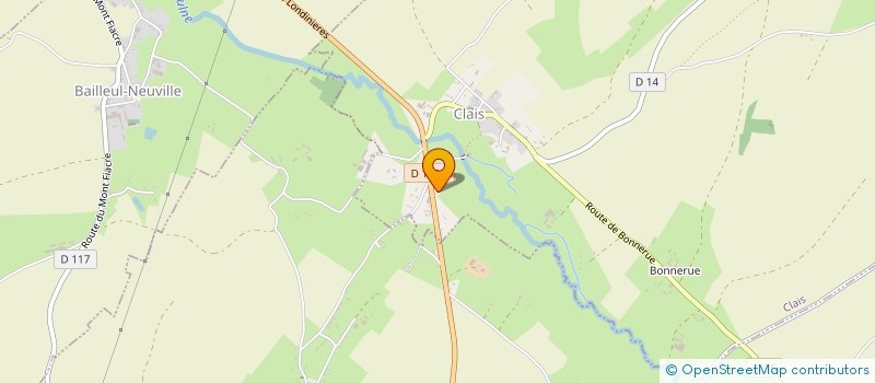 localisation de l'entreprise SCI DU RUISSEAU  CLAIS