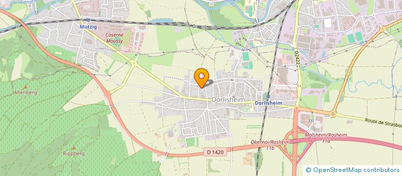 localisation de l'entreprise SCI DU RUISSEAU  DORLISHEIM