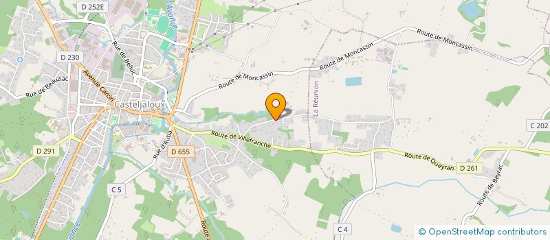 localisation de l'entreprise SCI DU RUISSEAU DE BACOUE  CASTELJALOUX