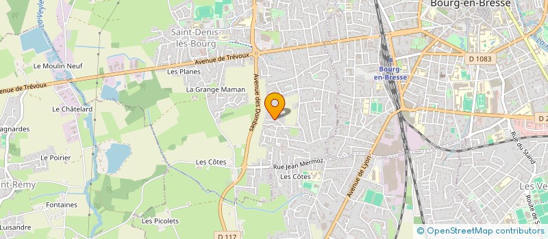 localisation de l'entreprise SCI DU RUISSEAU MAHIER à SAINT-DENIS-LES-BOURG