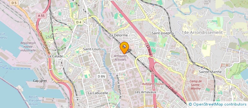 localisation de l'entreprise SCI DU RUISSEAU MIRABEAU à MARSEILLE