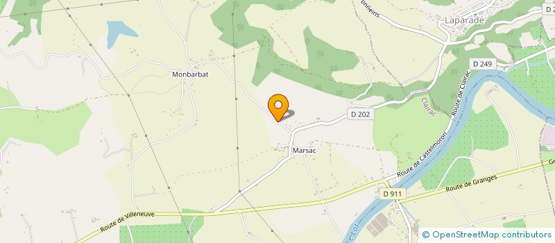 localisation de l'entreprise SCI DU RUISSEAU-PETIT DE MARSAC  CLAIRAC