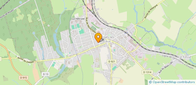 localisation de l'entreprise SCI DU RUISSEAU SAINTE MARIE  FORGES-LES-EAUX