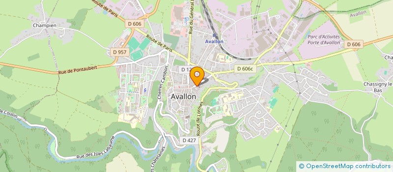 localisation de l'entreprise SCI DU RUPT à AVALLON