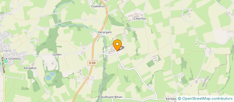 localisation de l'entreprise SCI DU RUSQUEC  PLOUVORN