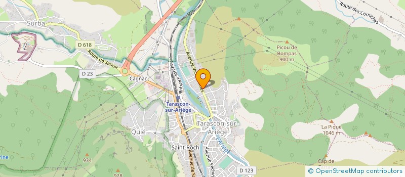 localisation de l'entreprise SCI DU SABARTHES à TARASCON-SUR-ARIEGE