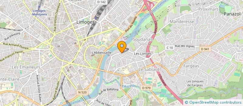 localisation de l'entreprise SCI DU SABLARD à LIMOGES