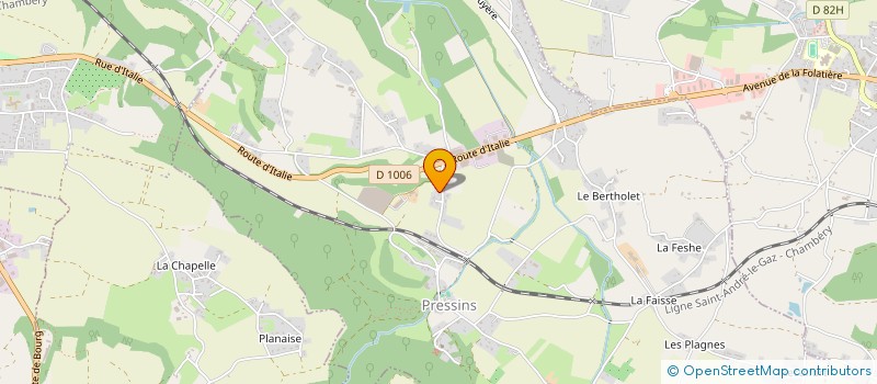 localisation de l'entreprise SCI DU SABLON  PRESSINS