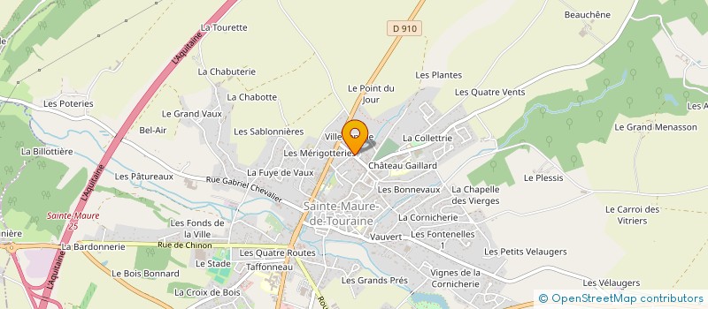 localisation de l'entreprise SCI DU SABOT ROUGE  SAINTE MAURE DE TOURAINE