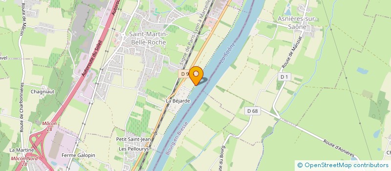 localisation de l'entreprise SCI DU SABOTIER  SAINT-MARTIN-BELLE-ROCHE