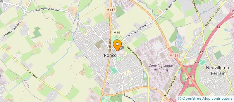 localisation de l'entreprise SCI DU SABOTIER à RONCQ